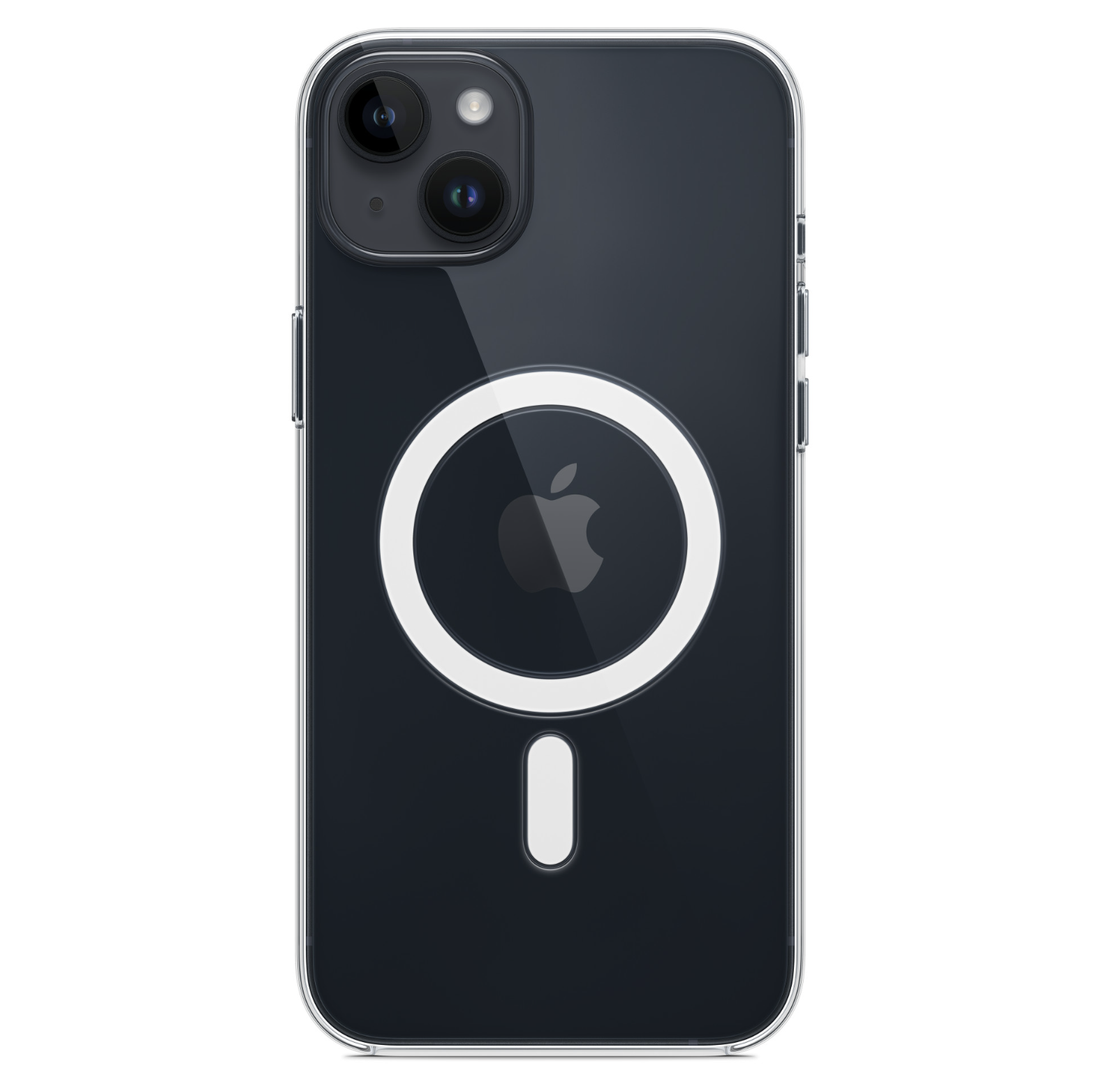 Чехол TOTU прозрачный MagSafe для iPhone 14 силиконовый белый